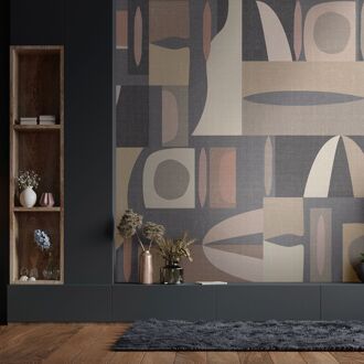 Fotobehang Smart Art Gallery 47375 - Antraciet - Taupe - Grijs-beige - 3,40 M X 265 Cm