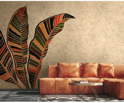 Fotobehang Smart Art Gallery 47399 - Beige - Geel - Oranje - Groen - 2,70m X 424cm