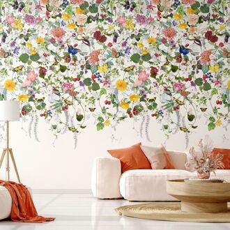 Fotobehang Smart Art Gallery - Groen - Roze - Geel - Paars - Rood - Blauw - Wit - 3,40m X 212cm