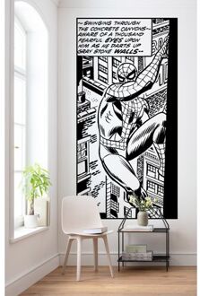 Fotobehang - Spider-Man Classic Climb 100x200cm - Vliesbehang Multikleur