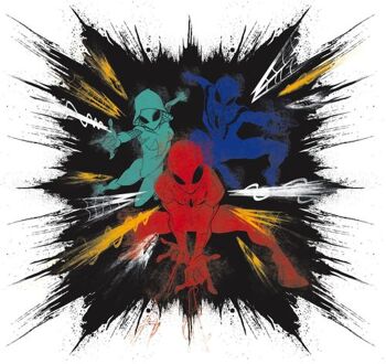 Fotobehang - Spider-Man Color Explosion 300x280cm - Vliesbehang Multikleur