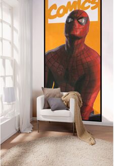 Fotobehang - Spider-Man Comic 100x250cm - Vliesbehang Multikleur