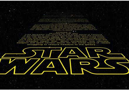 Fotobehang - Star Wars Intro 368x254cm - Papierbehang Multikleur