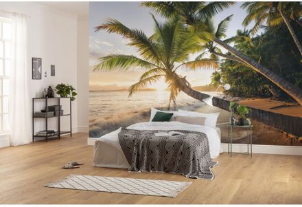 Fotobehang - Strandgeheimnis 450x280cm - Vliesbehang Multikleur