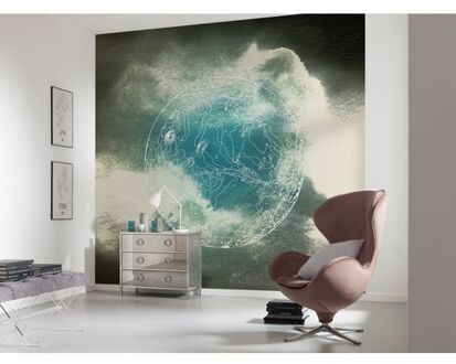 Fotobehang - Surreal Planet 300x280cm - Vliesbehang Multikleur