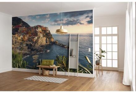 Fotobehang - The Picturesque Village 450x280cm - Vliesbehang Multikleur