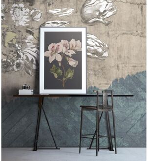 Fotobehang Vanilla Lime 14117 - Taupe - Blauw - 2,70m X 450cm