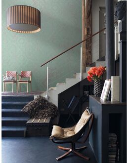 Fotobehang Vanilla Lime 14133 Tegelpatroon - Mint - Koper - 2,70m X 450cm