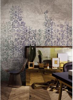 Fotobehang Vanilla Lime 14169 - Greige - Blauw - Groen - 2,70m X 450cm