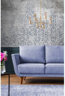 Fotobehang Vanilla Lime Bloemen 14171 - Grijs - 2,70m X 450cm