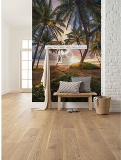 Fotobehang - Vertical Paradise 200x280cm - Vliesbehang Multikleur