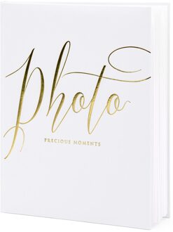 Fotoboek 'Precious Moments' 20x24,5cm Wit - Transparant