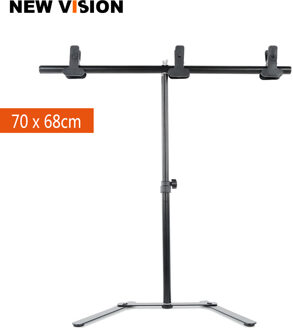 Fotografie 70*68 Cm/27.5 "X 27" Pvc Achtergrond Achtergrond Kleine Ondersteuning Stand Systeem Metalen