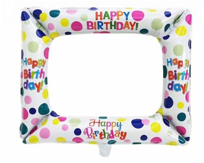 Fotografie Props Aluminiumfolie Ballon Fotostudio Verjaardagsfeestje Fotolijst Party Decoratie Aantal Kroon Kinderen Dotted