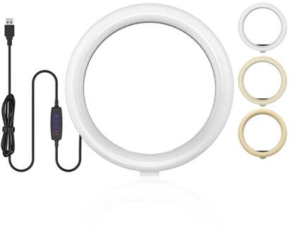 Fotografie Ring Licht Mini Led Selfie Lamp Studio Fotografie Foto Verlichting Vullen Licht 4.8/6 Inch Met 2 Opties light Stand 6 duim
