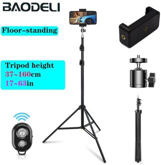 Fotografische Verlichting Stand Ring Lamp Stand Met 1/4 Schroef Verstelbare Statief Pak Voor Ring Licht Desktop En Verticale Vullen Licht Set3 160cm statief