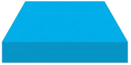 Fotokarton 25vel 70x50cm pacific blauw