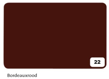 Fotokarton folia 2-zijdig 50x70cm 300gr nr22 Bordeaux rood