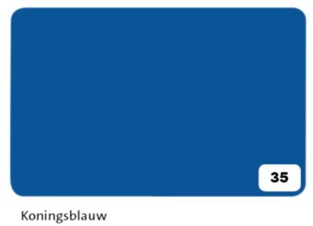 Fotokarton folia 2-zijdig 50x70cm 300gr nr35 Koningsblauw