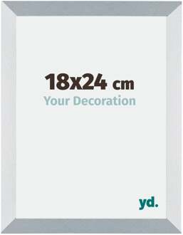 Fotolijst 18x24 cm - Aluminium - Geborsteld - MDF - Mura Aluminium Geborsteld