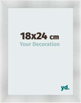 Fotolijst 18x24 cm - Aluminium Geborsteld - MDF - Pisa