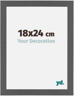 Fotolijst 18x24 cm - Antraciet - MDF - Mura