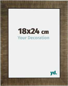 Fotolijst 18x24 cm - Champagne Geborsteld - Hout - Leeds