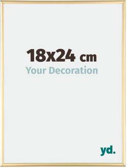 Fotolijst 18x24 cm - Goud Glans - Aluminium - Austin