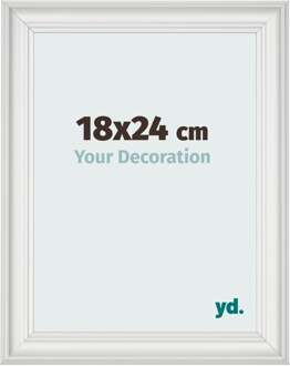 Fotolijst 18x24 cm - Wit Geveegd - MDF - Lazio