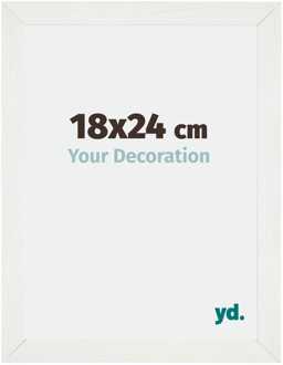 Fotolijst 18x24 cm - Wit Geveegd - MDF - Mura