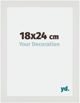 Fotolijst 18x24 cm - Wit Mat - MDF - Mura