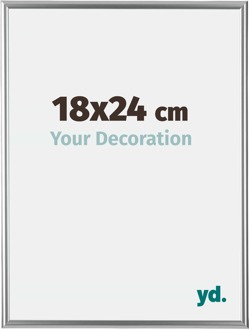 Fotolijst 18x24 cm - Zilver - Kunststof - Bordeaux