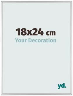 Fotolijst 18x24 cm - Zilver Mat - Aluminium - Kent