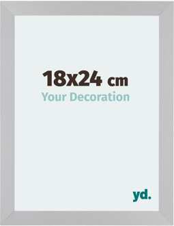 Fotolijst 18x24 cm - Zilver Mat - MDF - Mura