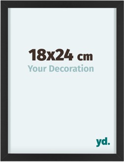 Fotolijst 18x24 cm - Zwart - Aluminium - Virginia