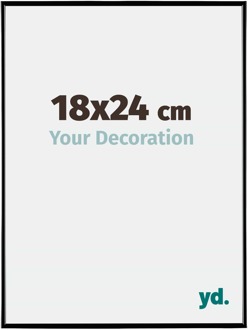 Fotolijst 18x24 cm - Zwart Hoogglans - Kunststof - Evry