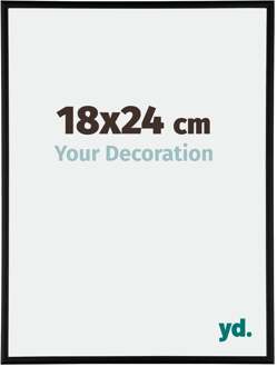 Fotolijst 18x24 cm - Zwart Mat - Aluminium - Kent