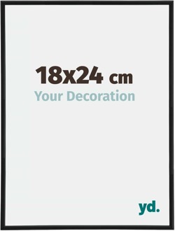 Fotolijst 18x24 cm - Zwart Mat - Kunststof - Annecy