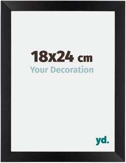 Fotolijst 18x24 cm - Zwart Mat - MDF - Mura