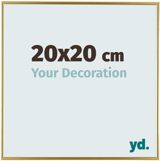 Fotolijst 20x20 cm - Goud - Kunststof - Evry