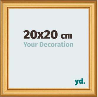 Fotolijst 20x20 cm - Goud Mat - MDF - Lazio