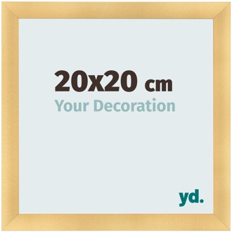 Fotolijst 20x20 cm - Goud Mat - MDF - Pisa