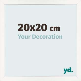 Fotolijst 20x20 cm - Wit Hoogglans - MDF - Bologna