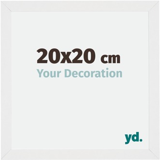 Fotolijst 20x20 cm - Wit Hoogglans - MDF - Mura