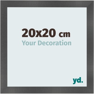 Fotolijst 20x20 cm - Zwart Mat - MDF - Pisa