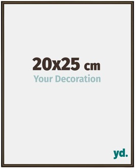 Fotolijst 20x25 cm - Walnoot Structuur - Aluminium - New York