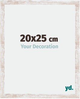 Fotolijst 20x25 cm - White Wash - MDF - Catania