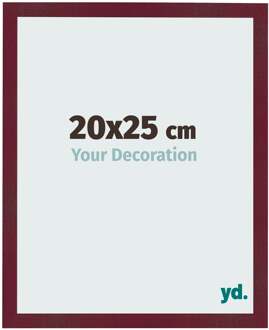 Fotolijst 20x25 cm - Wijnrood Geveegd - MDF - Bologna