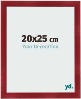 Fotolijst 20x25 cm - Wijnrood Geveegd - MDF - Pisa