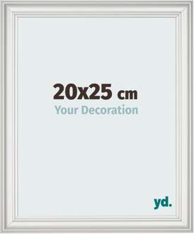 Fotolijst 20x25 cm - Wit Geveegd - MDF - Lazio